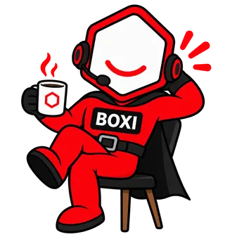 Boxi siedzi wygodnie z kawą, proces idzie sam